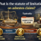 What is the statute of limitations on asbestos claims